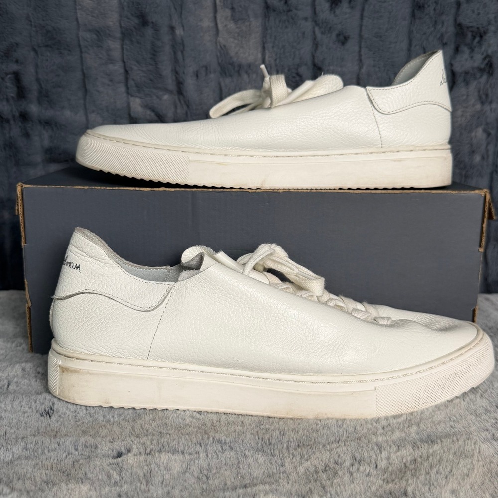 Sam Edelman Poppy Sneakers Mens 11M White Pebbled Leather Low Top Platform Shoe
